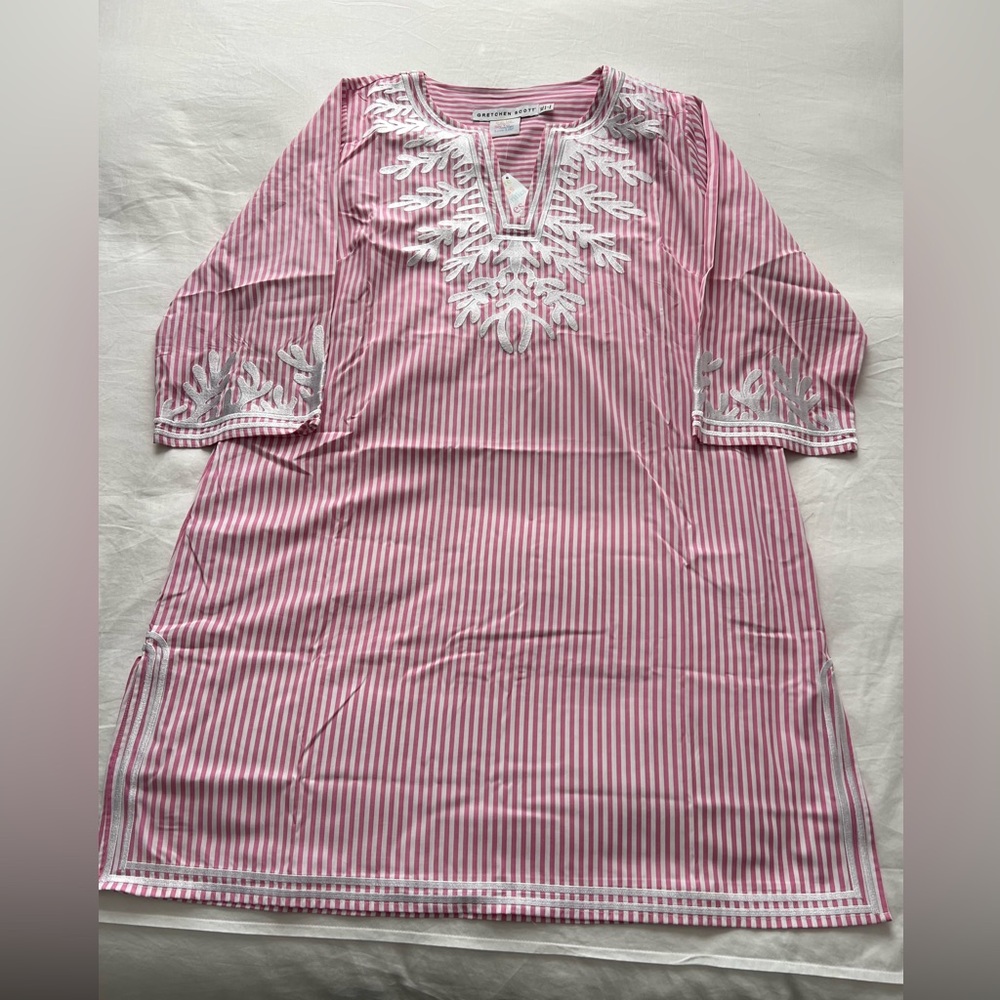 Gretchen Scott Pinstripe Reef Dress XL